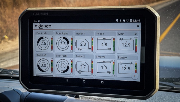 Garmin Overlander running nGauge 4x4